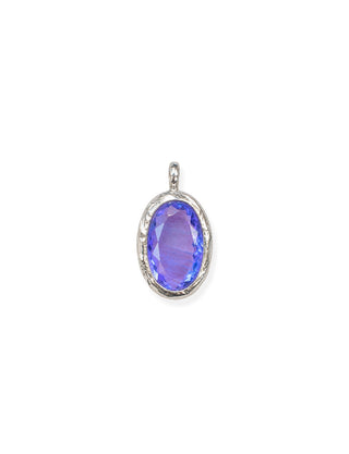 Tanzanit Gümüş Charm