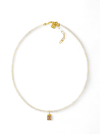 Rosalia İnci Charm Kolye & Pearl Bianca