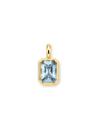 Lacivert Zirkonyum Charm