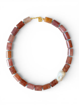 Rosava & Çilek Quartz Kolye