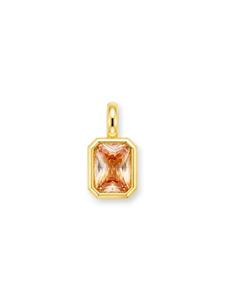 Turuncu Zirkonyum Charm