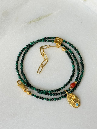 Nerosa & Malahit Taş Kolye