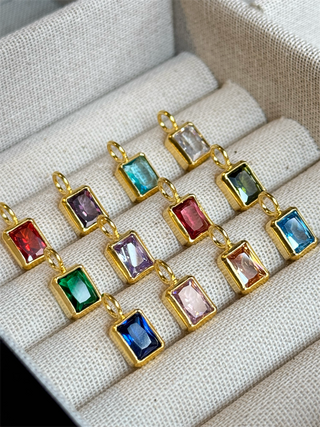 Birthstone Charm Kolye