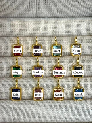 Birthstone Charm Kolye