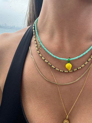 Summer Lemon Necklace Kolye