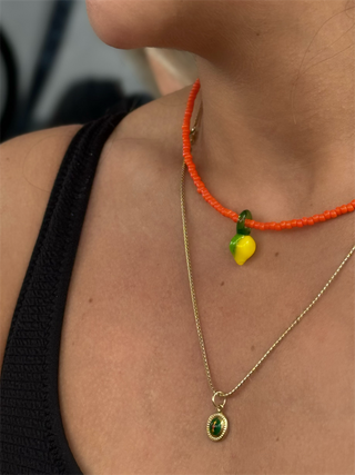Summer Lemon Necklace Kolye